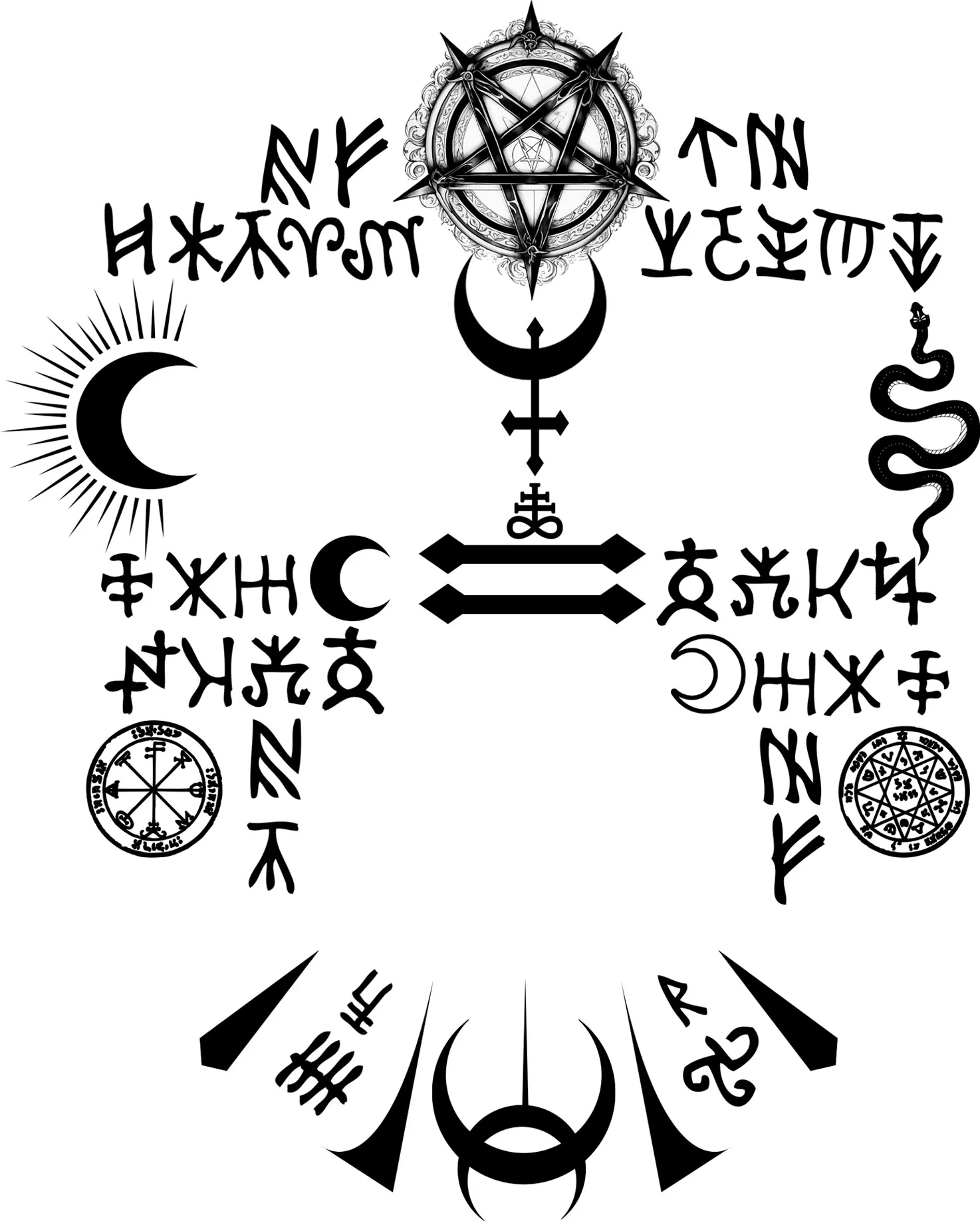 Tatuaggi Adesivi Satanici per il Viso - immagine 4