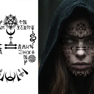 Tatuaggi Adesivi Satanici per il Viso