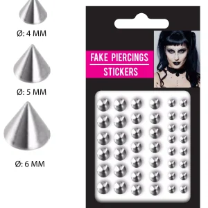 Pack di 30 Piercings Falsi con Punta e Autoadesivo
