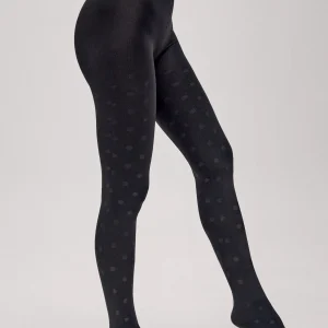 Collant termico con stampa a pois 140 denari