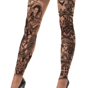 Pantys Effetto Tatuaggio Satanico per Donna