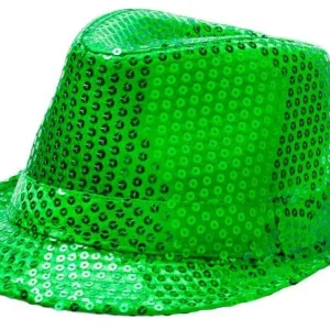 Cappello Verde con Paillettes
