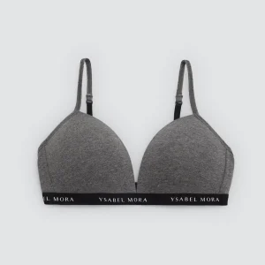 Reggiseno giovanile in cotone senza ferretto blu navy