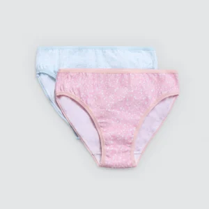 Confezione da 2 mutandine blu e rosa per ragazzi