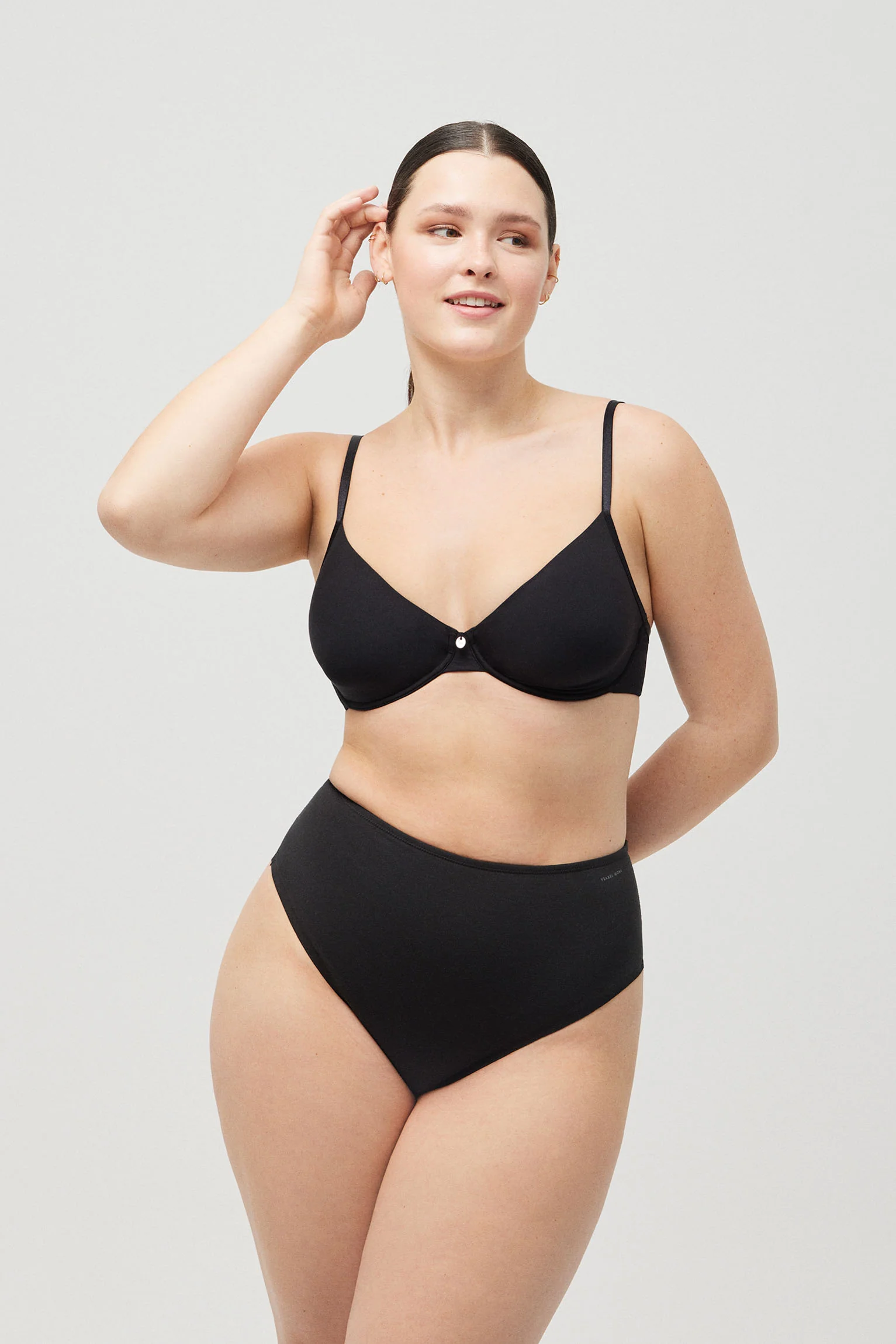 Perizoma riduttore addominale nero a media compressione - immagine 5