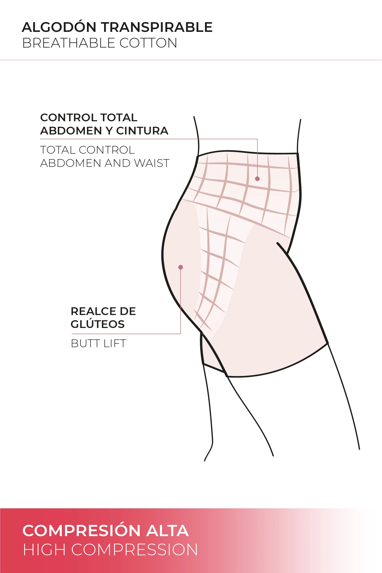 Cintura ad alta compressione nuda - immagine 5
