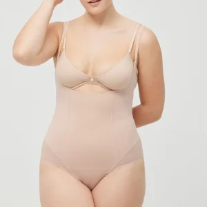 Body-up snellente in cotone color carne