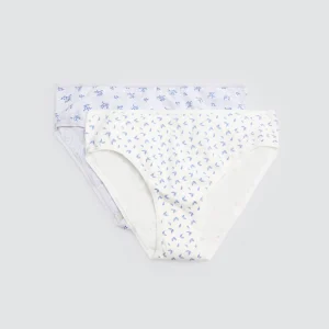 Confezione da 2 slip midi stampati