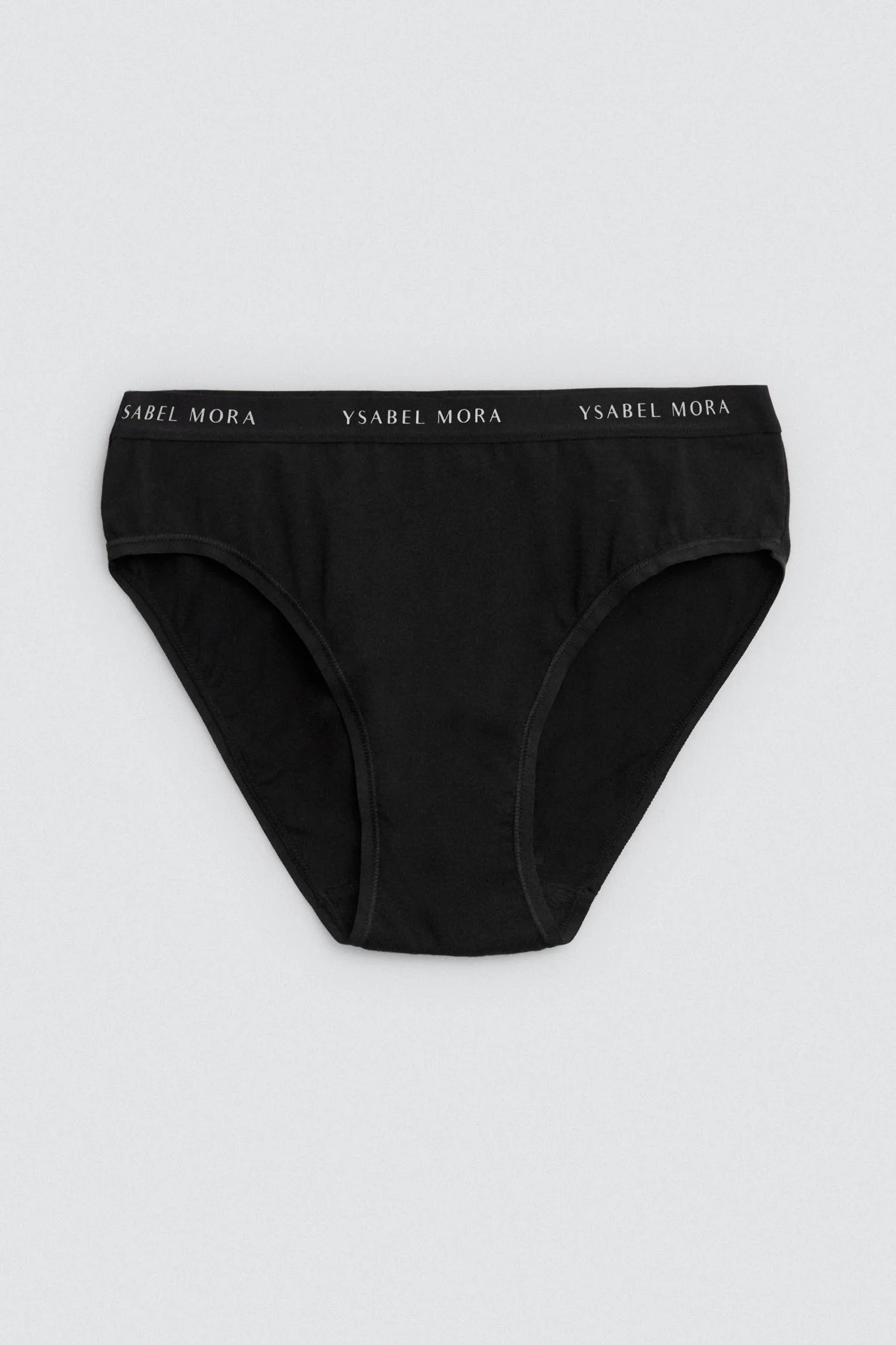 Confezione da 2 slip midi basic in cotone nero e grigio - immagine 5