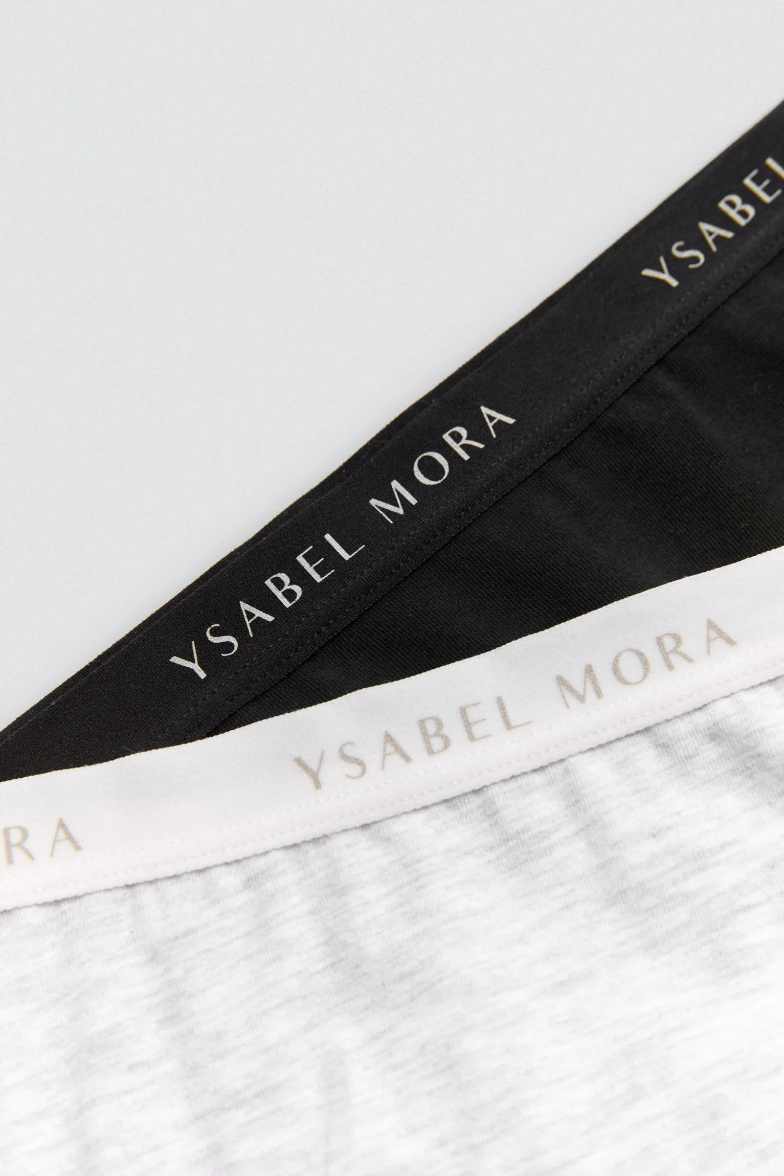 Confezione da 2 slip midi basic in cotone nero e grigio - immagine 3