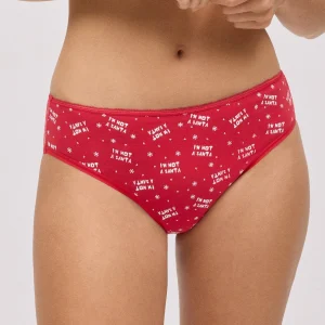 Slip midi da donna con stampa natalizia