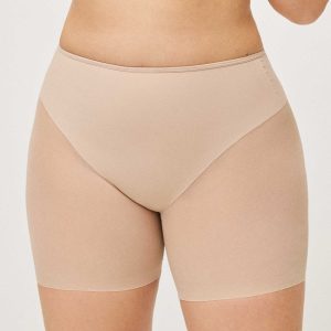 Guaina riducente in tessuto tulle a media compressione color carne