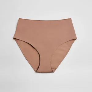 Slip alto in cotone visone