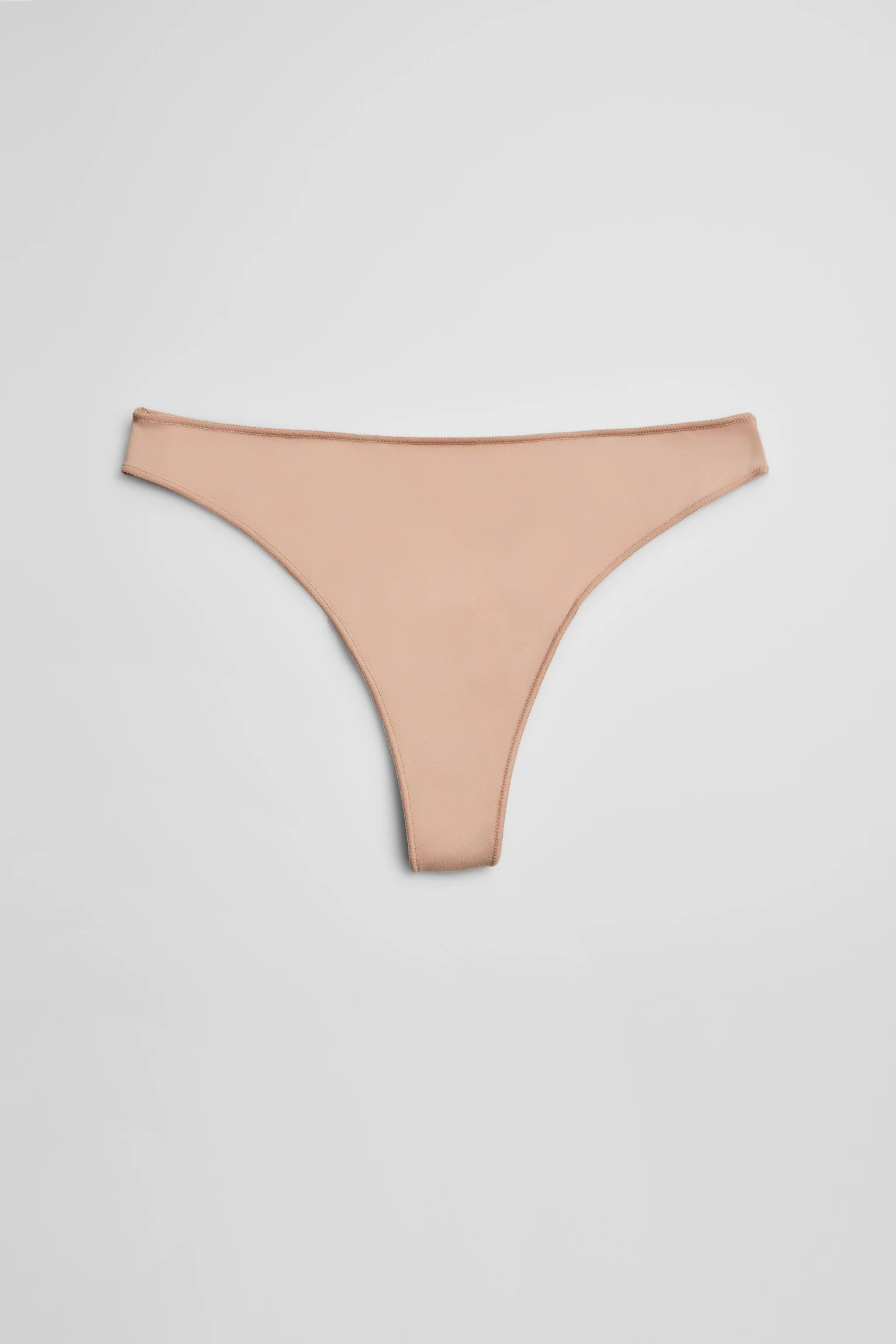 Perizoma basic in cotone color nudo - immagine 2