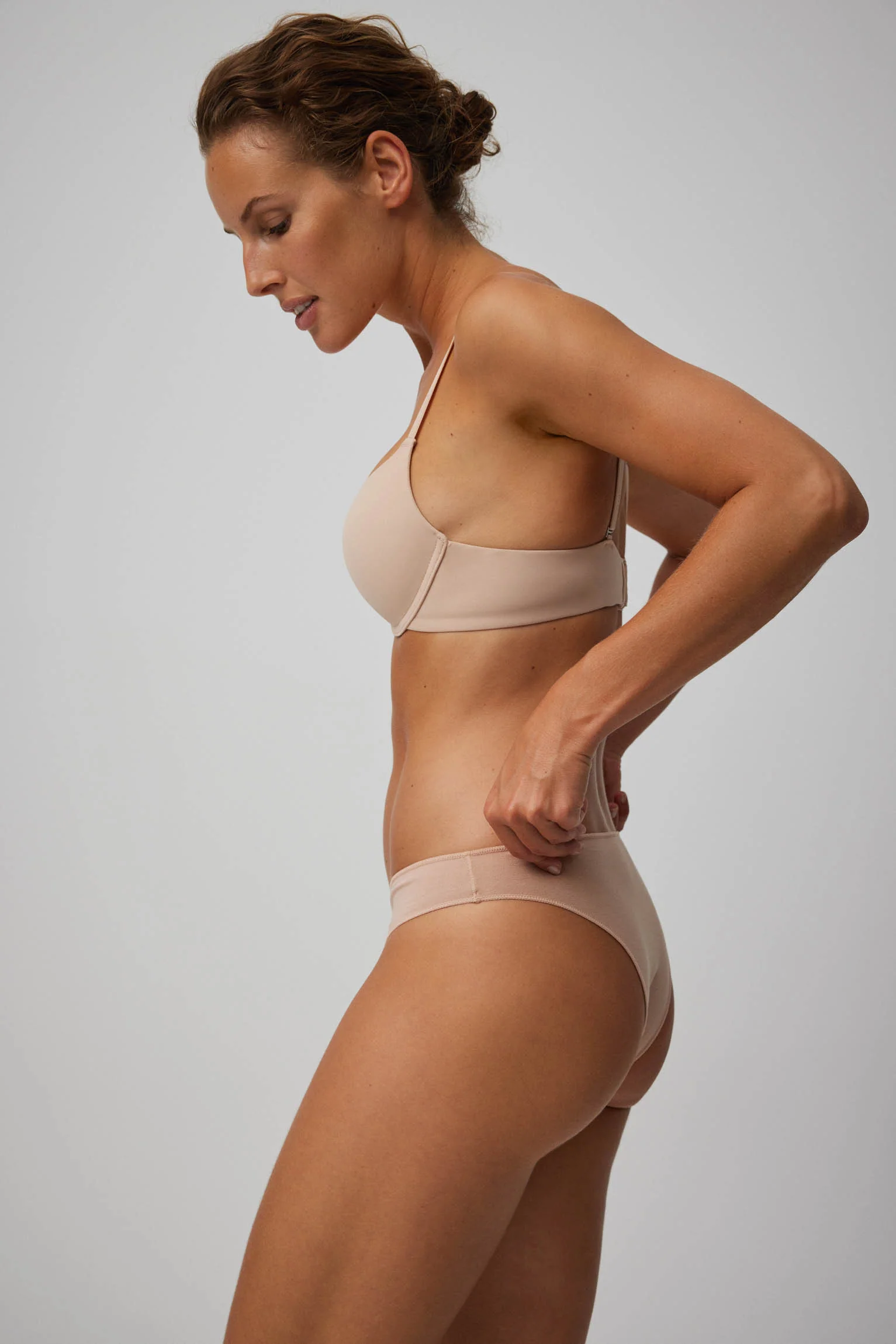 Brasiliana in cotone color carne - immagine 4