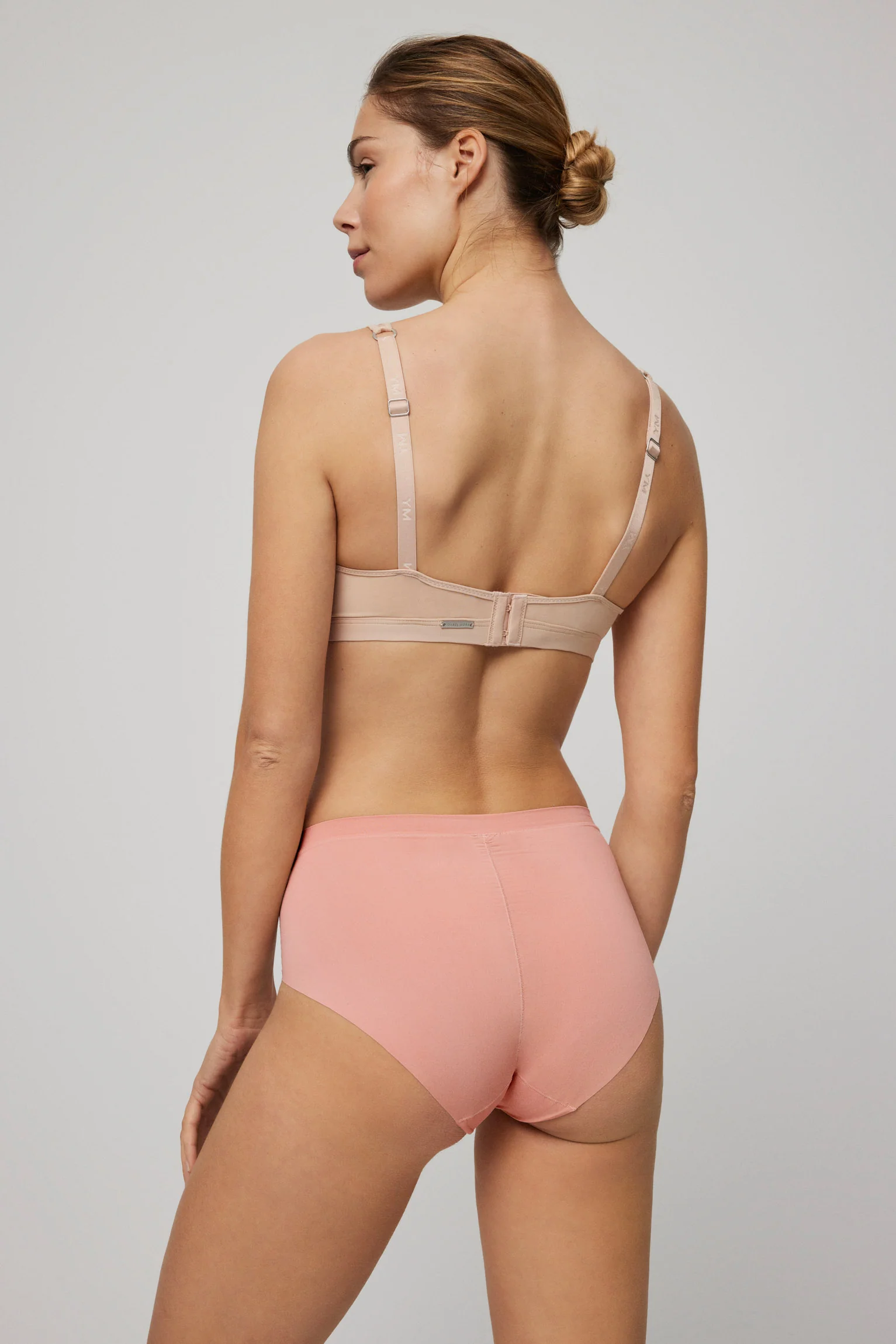 Slip a vita alta con cuciture invisibili rosa - immagine 3