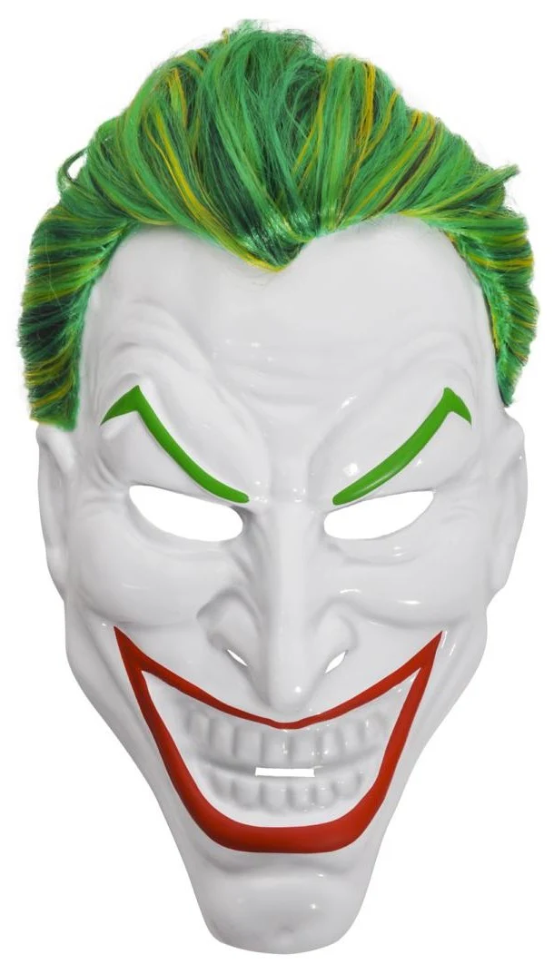 Maschera di Joker Ufficiale DC Comics con Capelli