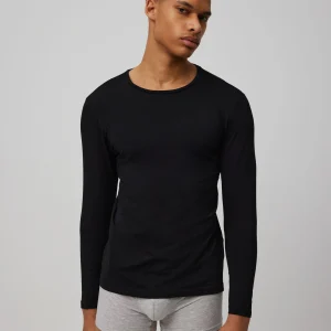 Maglietta nera a maniche lunghe