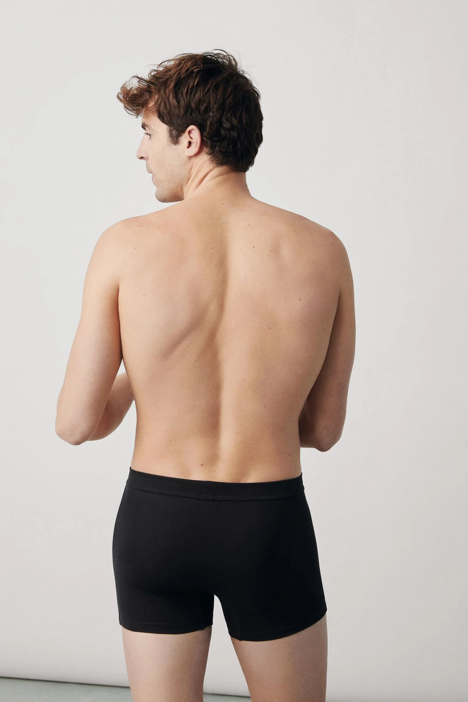 Boxer nero con apertura - immagine 3