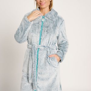 Abito lungo effetto maculato con cintura | MUYDEMI