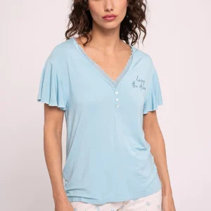 Pigiama corto da donna stampato | MUYDEMI