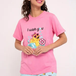 Pigiama corto da donna in cotone Good Duck | MUYDEMI