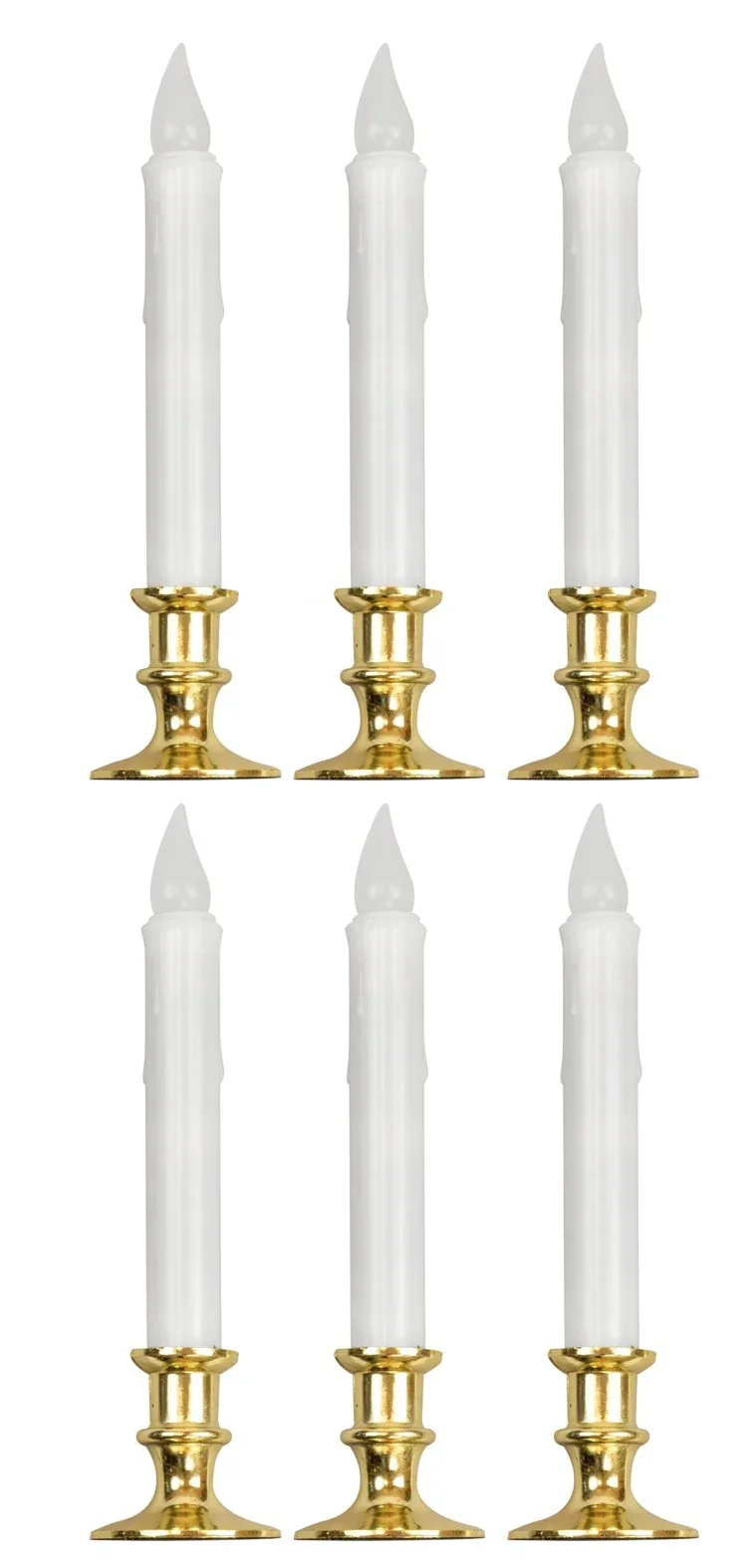 Set di 6 Candelabri con Candele Led e Timer - immagine 4