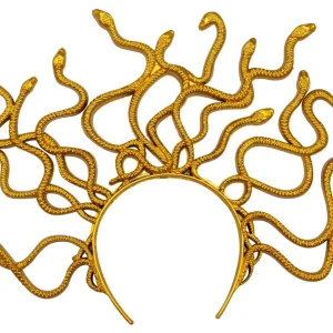 Cerchietto di Medusa con Serpenti Dorati