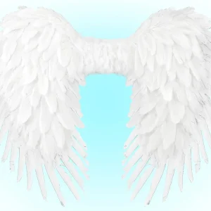 Grandi Ali di Angelo Celestiale con Piume Bianche