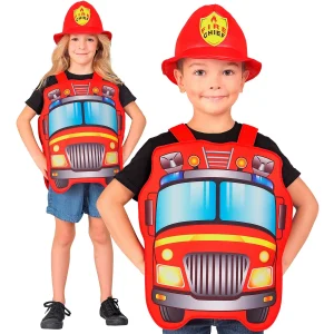 Costume da Pompiere con Camion Antincendio Bambino