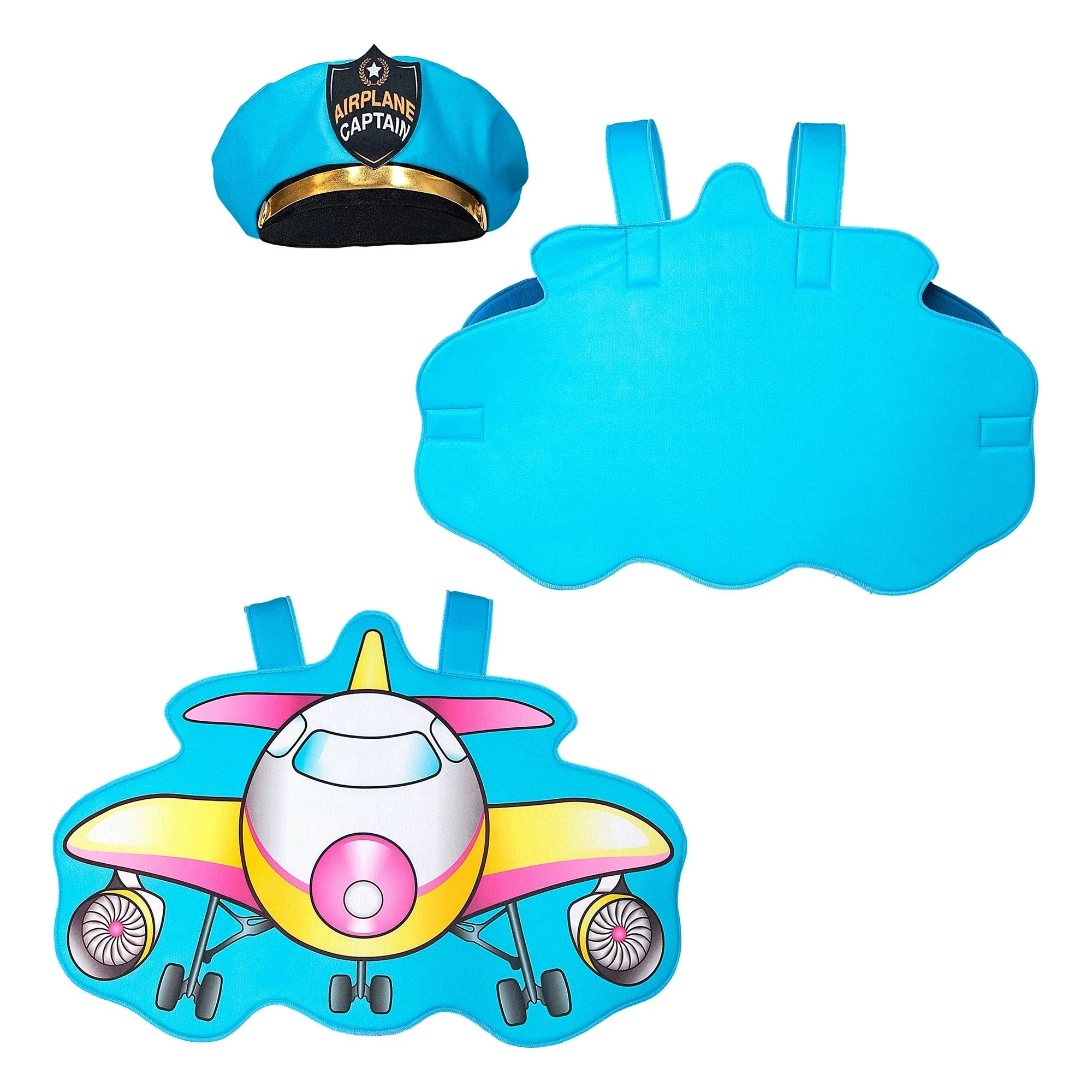 Costume da Pilota con Aereo Commerciale Bambino - immagine 5