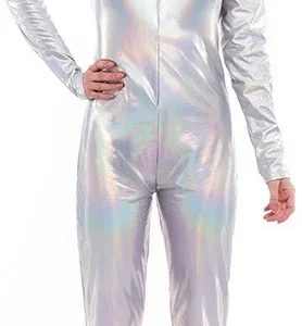 Malla de Corpo Intero Argento Metallizzato per Donna