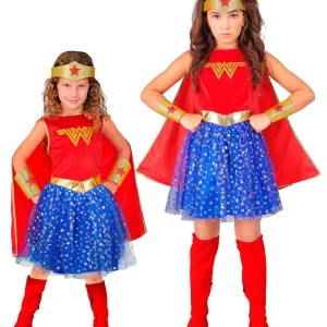 Costume da Wonder Lady per bambini con gonna in tulle