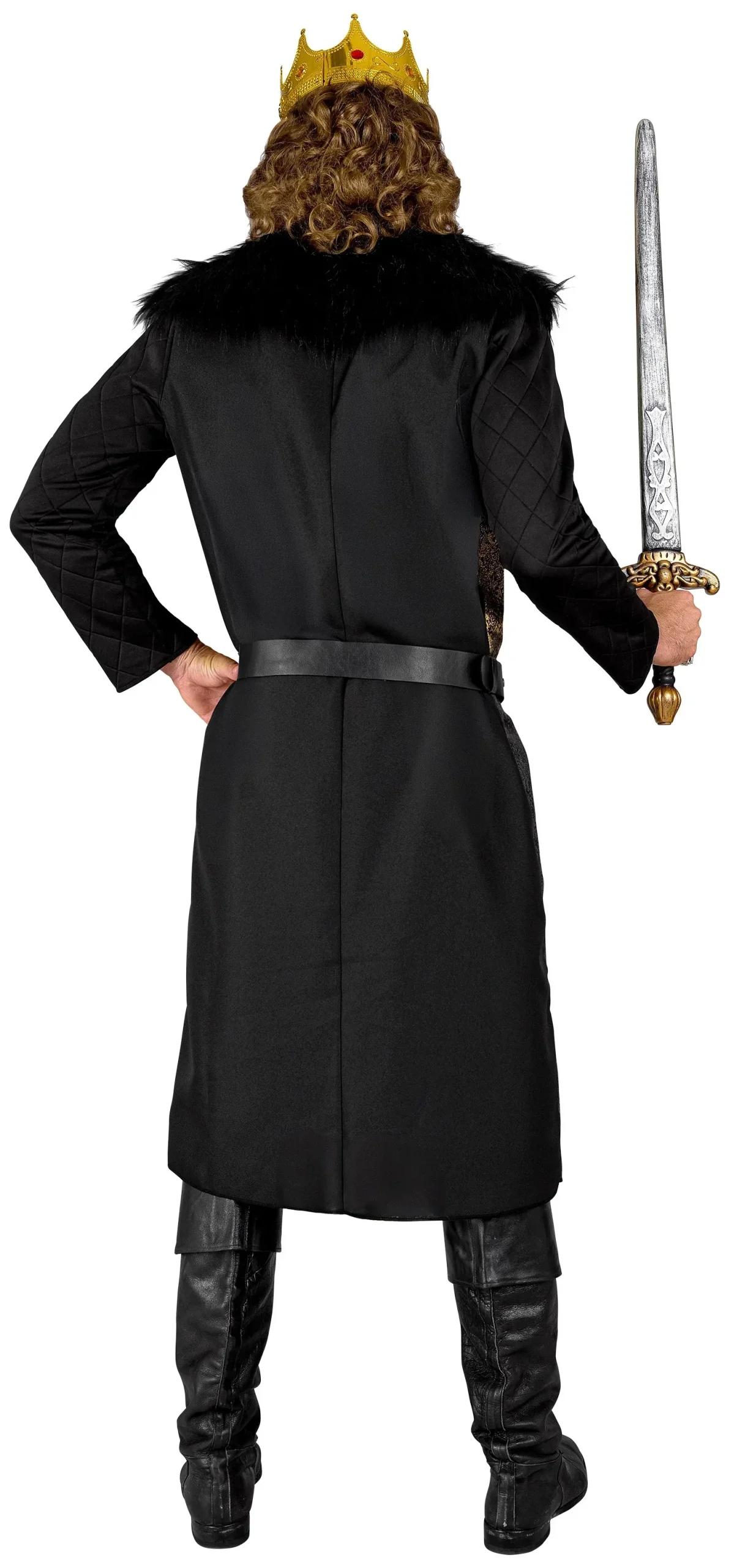 Costume da Re Medievale con Medaglione per Uomo - immagine 3