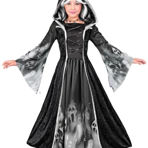 Costume da Strega Negromante con Cappuccio per Bambina