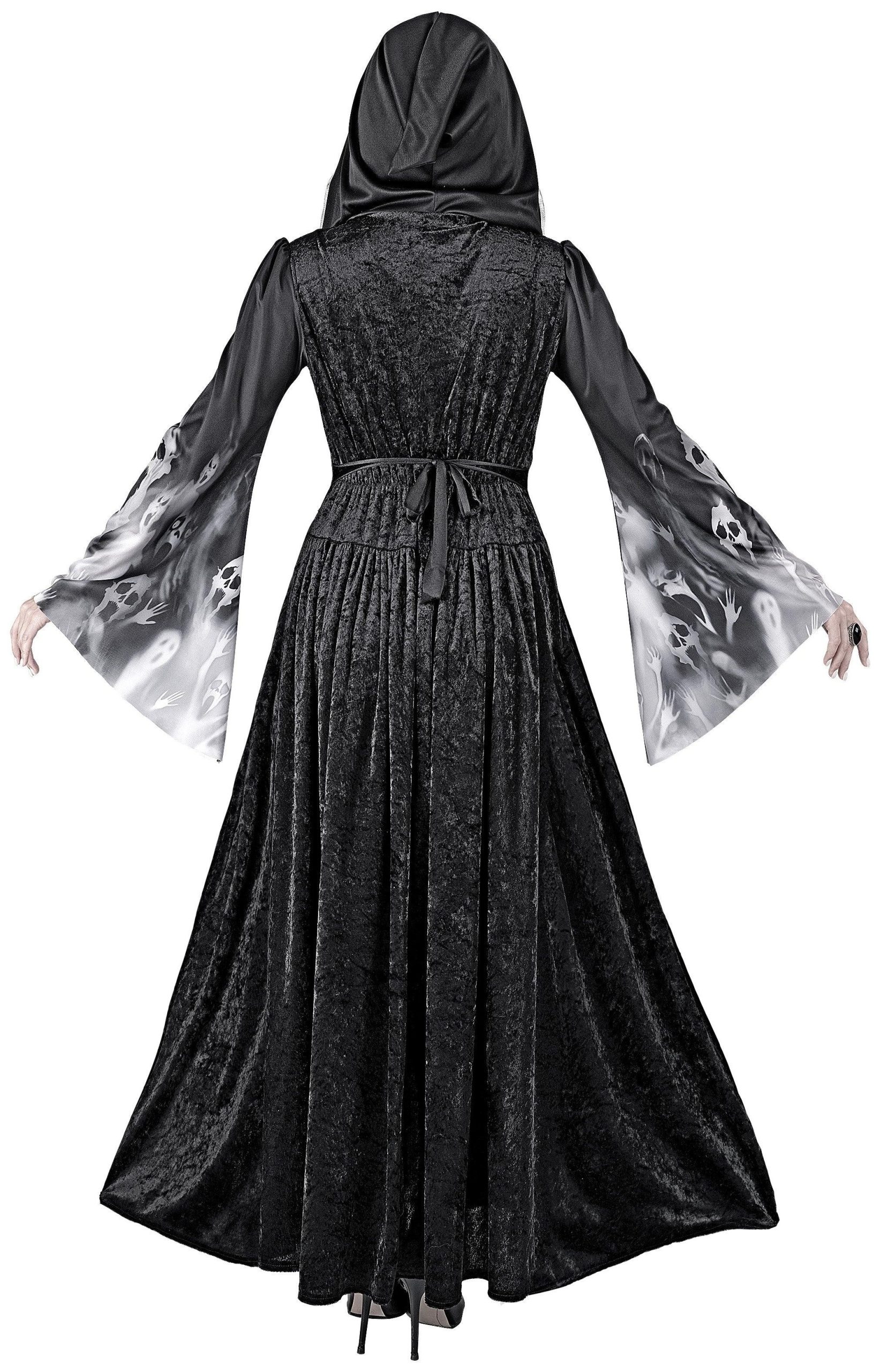 Costume da Strega Negromante con Cappuccio per Donna - immagine 3