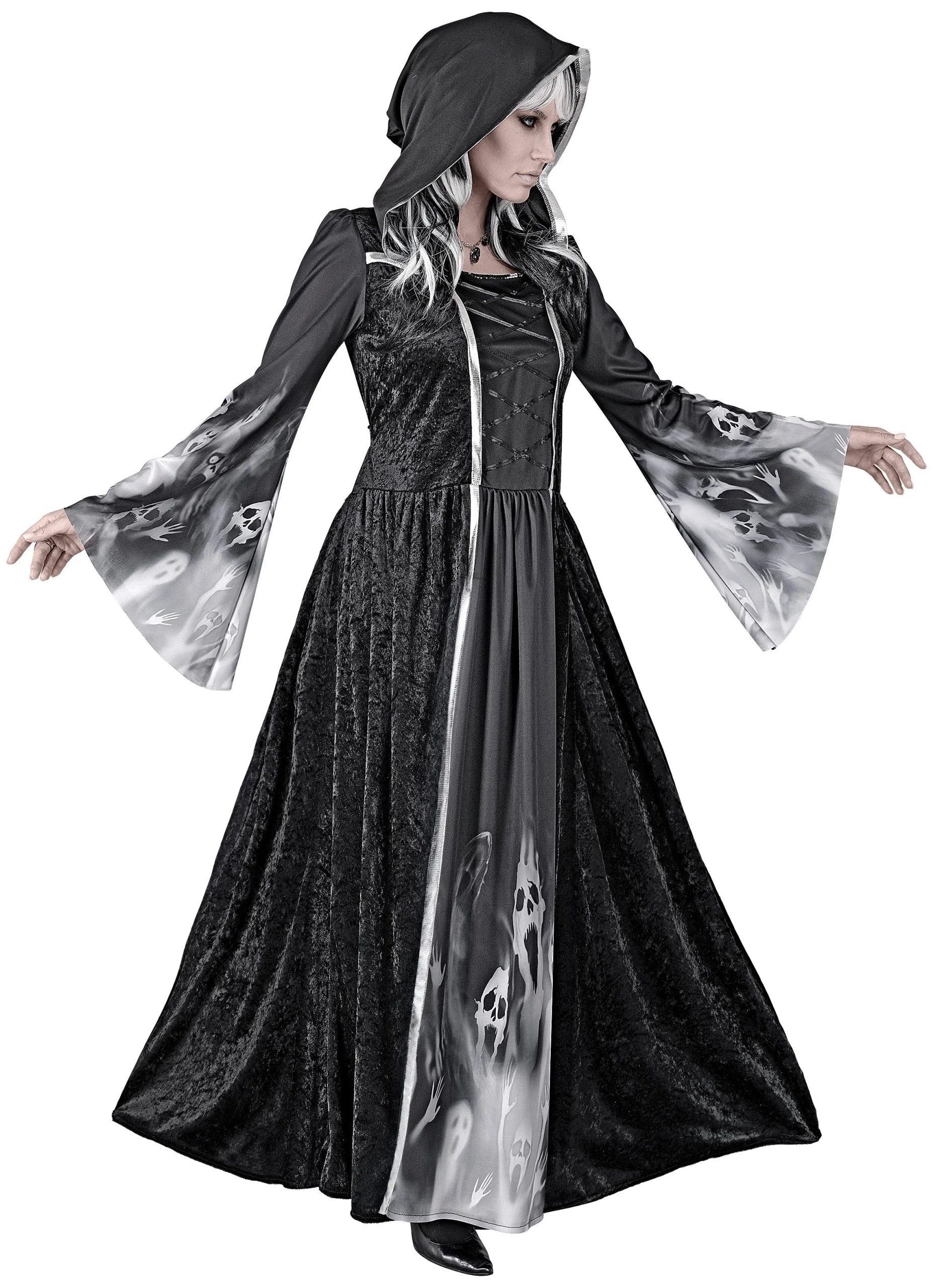 Costume da Strega Negromante con Cappuccio per Donna - immagine 4