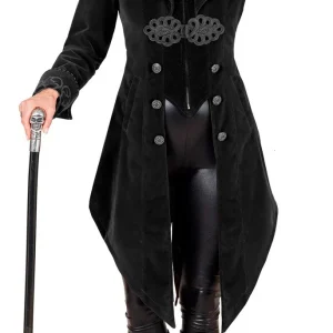 Giacca Gotica di Velluto Nero per Donna