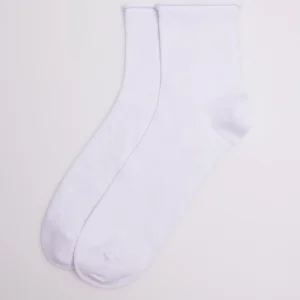 Calzini bianchi traspiranti senza polsini