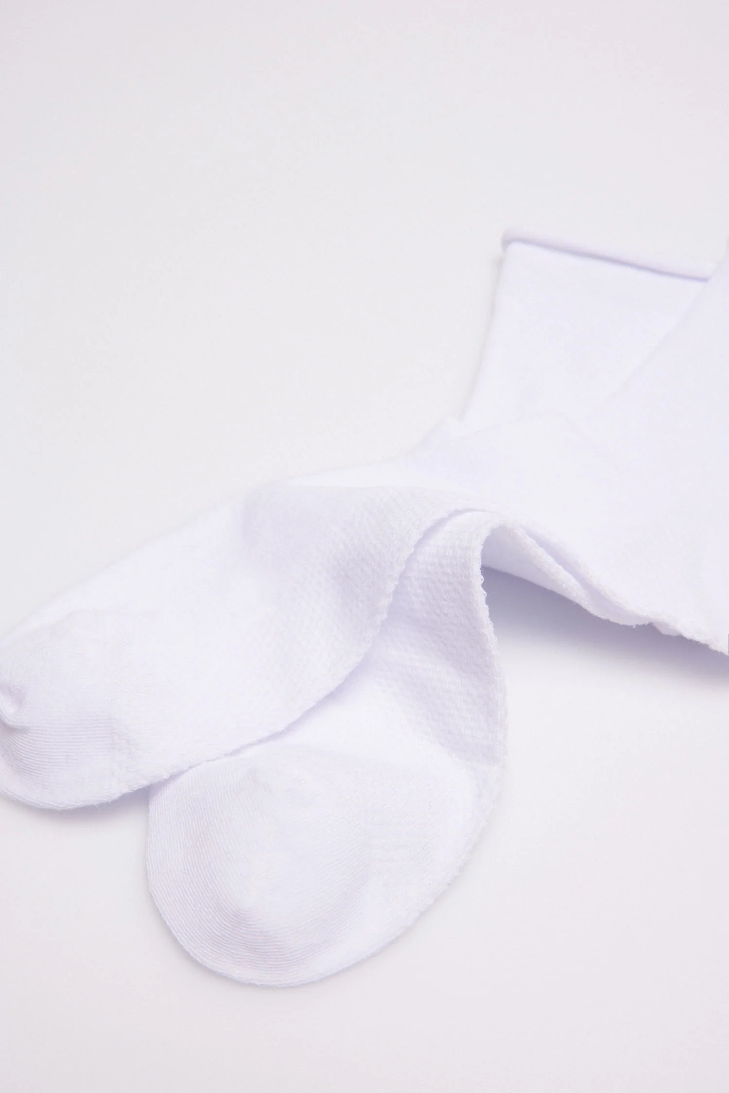 Calzini bianchi traspiranti senza polsini - immagine 3