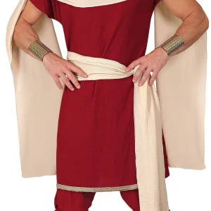 Costume da Principe Romano Granata per Uomo