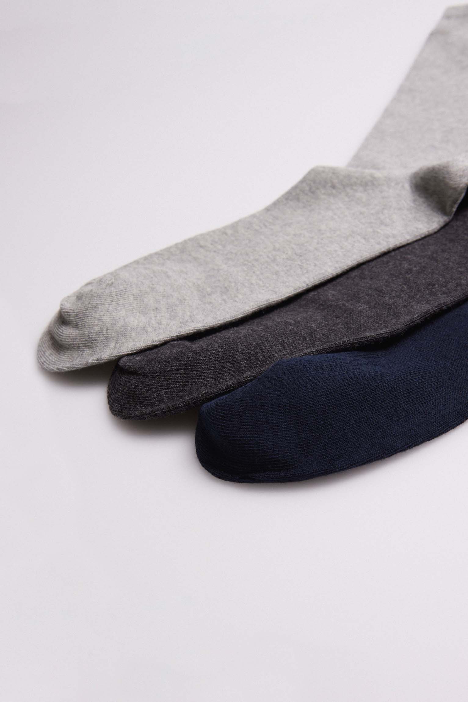 Confezione da 3 calzini da uomo senza risvolto nei toni scuri - immagine 3