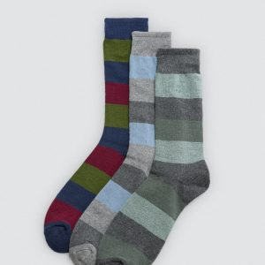 Confezione da 3 calzini termici alti stampati senza polsini