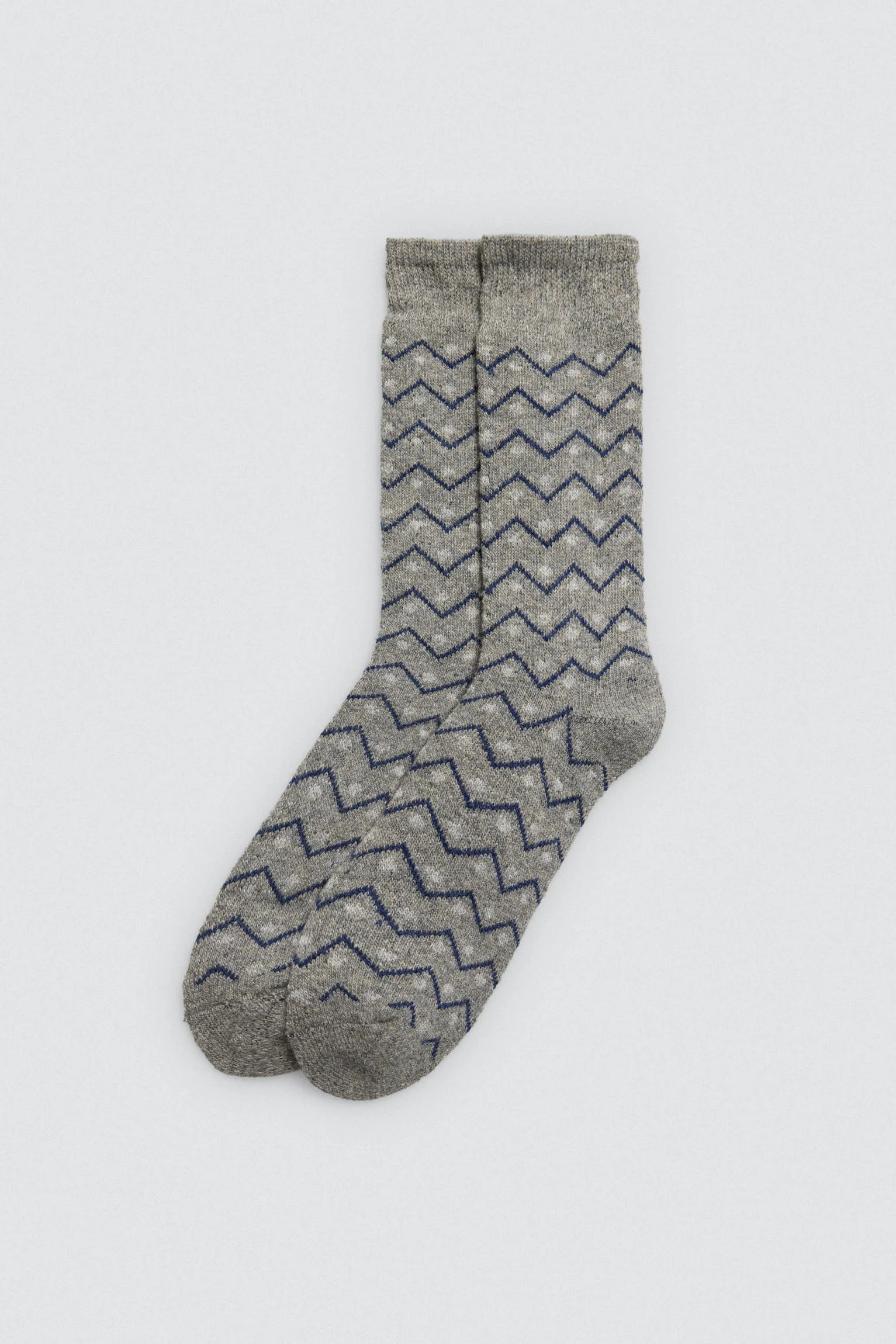 Confezione da 3 calzini in angora con polsini anti-pressione e stampa geometrica - immagine 3
