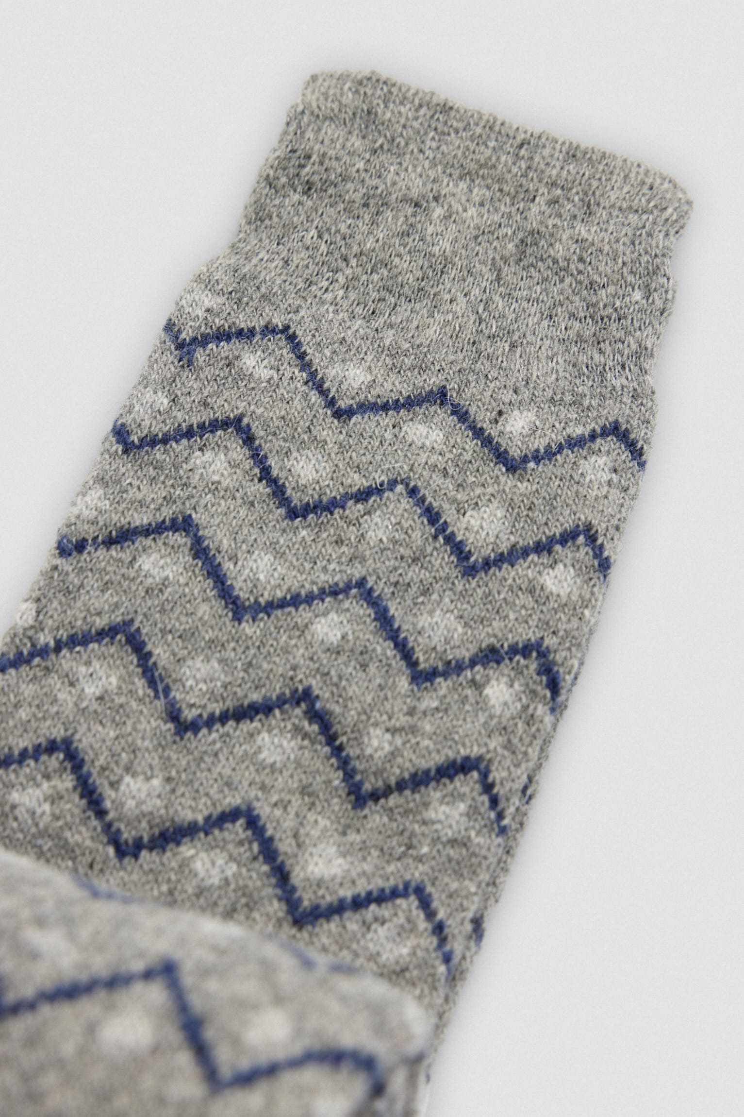 Confezione da 3 calzini in angora con polsini anti-pressione e stampa geometrica - immagine 4