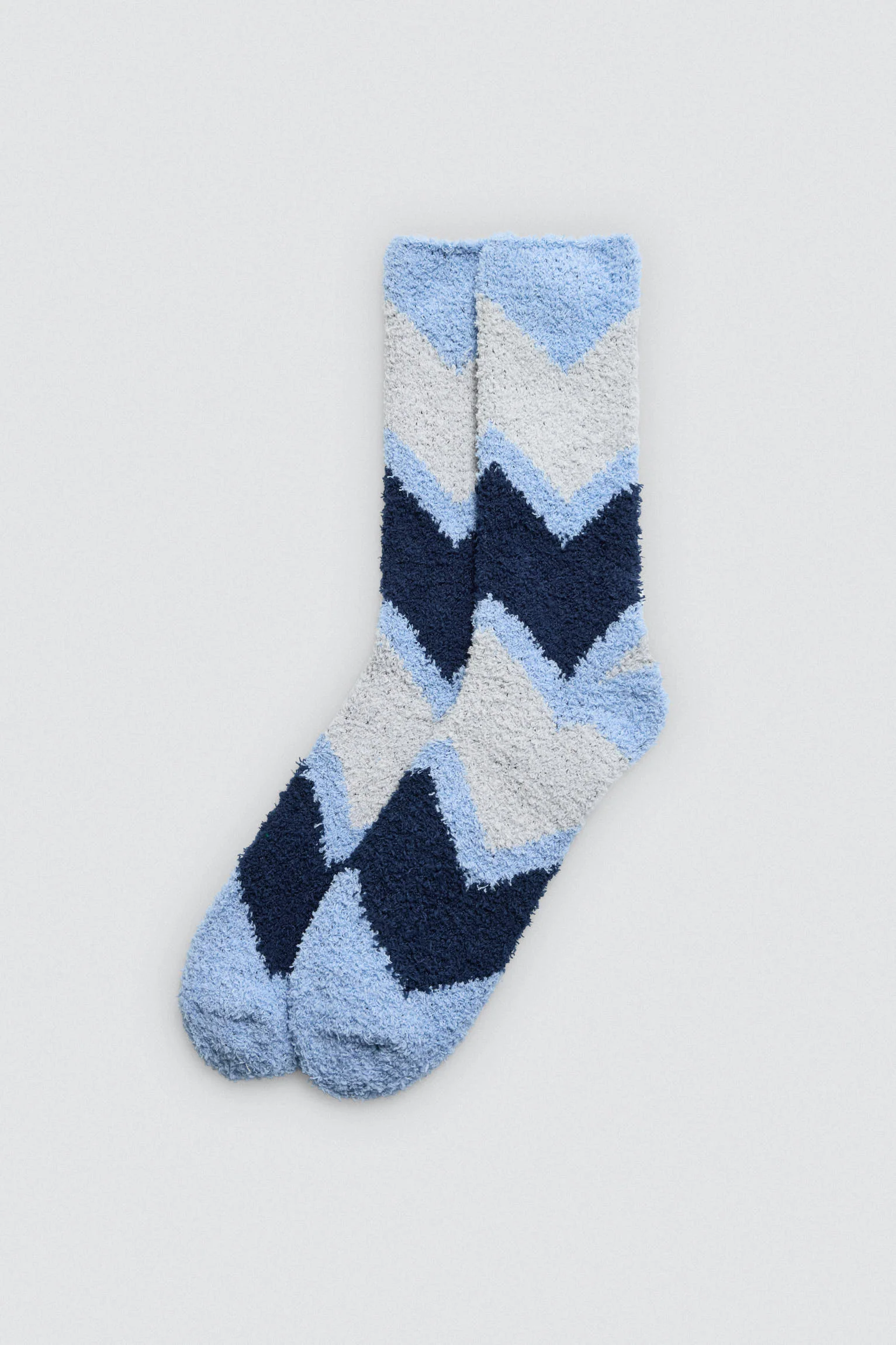 Confezione da 3 calzini in flanella con polsini anti-pressione e stampa geometrica - immagine 7