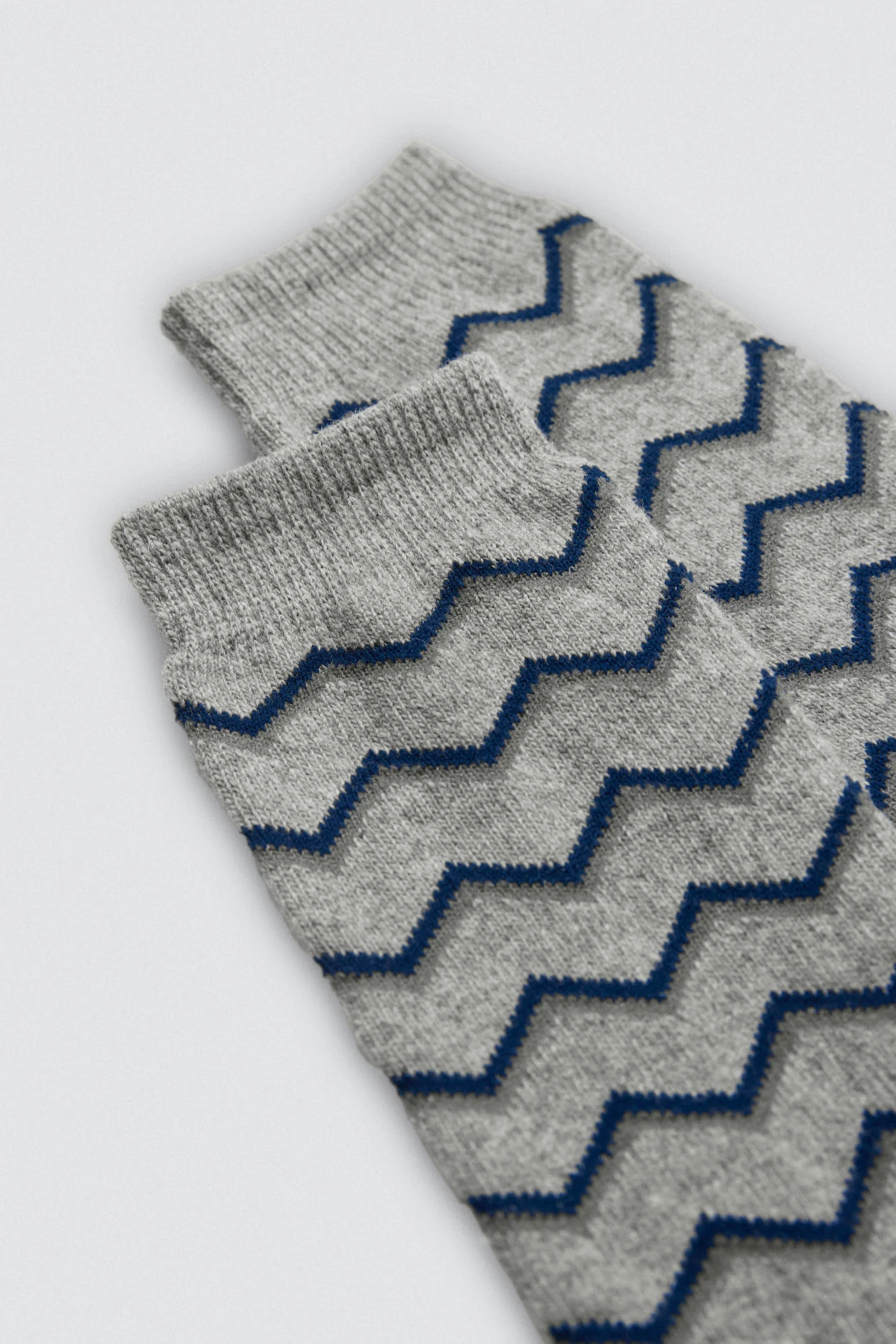 Confezione da 3 calzini di lana con motivo geometrico - immagine 3