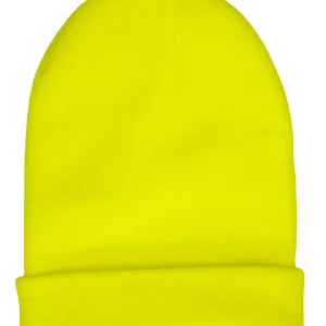 Cappello Giallo Neon Tipo Lana