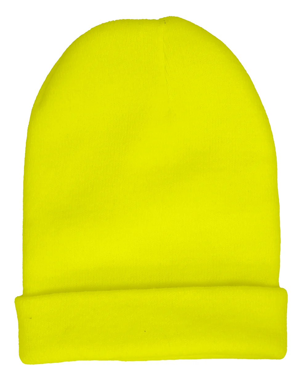 Cappello Giallo Neon Tipo Lana - immagine 2