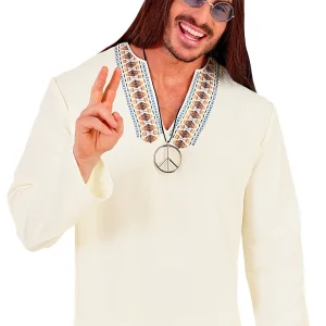 Camicia Hippie Bianca per Uomo